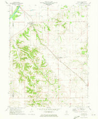 Oakford Illinois Historical topographic map, 1:24000 scale, 7.5 X 7.5 Minute, Year 1971