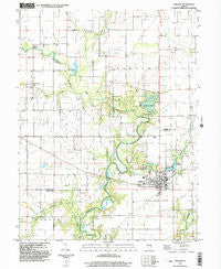 Oakland Illinois Historical topographic map, 1:24000 scale, 7.5 X 7.5 Minute, Year 1998