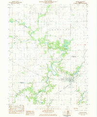 Oakland Illinois Historical topographic map, 1:24000 scale, 7.5 X 7.5 Minute, Year 1982
