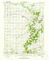 Oakland Illinois Historical topographic map, 1:62500 scale, 15 X 15 Minute, Year 1936