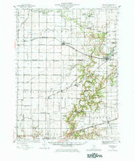 Oakland Illinois Historical topographic map, 1:62500 scale, 15 X 15 Minute, Year 1936