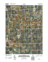 Oakwood Illinois Historical topographic map, 1:24000 scale, 7.5 X 7.5 Minute, Year 2012