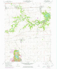 Oakwood Illinois Historical topographic map, 1:24000 scale, 7.5 X 7.5 Minute, Year 1968