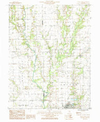 Oblong North Illinois Historical topographic map, 1:24000 scale, 7.5 X 7.5 Minute, Year 1985