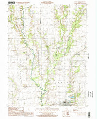 Oblong North Illinois Historical topographic map, 1:24000 scale, 7.5 X 7.5 Minute, Year 1998