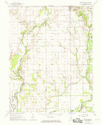 Oblong South Illinois Historical topographic map, 1:24000 scale, 7.5 X 7.5 Minute, Year 1968