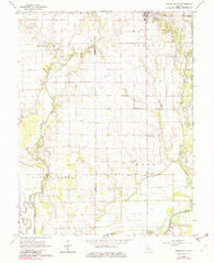 Oblong South Illinois Historical topographic map, 1:24000 scale, 7.5 X 7.5 Minute, Year 1968