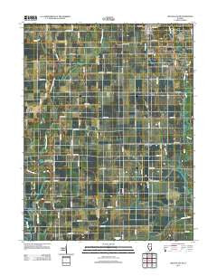 Oblong South Illinois Historical topographic map, 1:24000 scale, 7.5 X 7.5 Minute, Year 2012