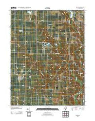 Oconee Illinois Historical topographic map, 1:24000 scale, 7.5 X 7.5 Minute, Year 2012