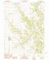 Oconee Illinois Historical topographic map, 1:24000 scale, 7.5 X 7.5 Minute, Year 1982