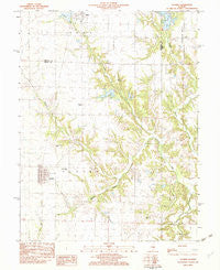 Oconee Illinois Historical topographic map, 1:24000 scale, 7.5 X 7.5 Minute, Year 1982
