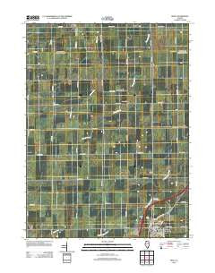 Odell Illinois Historical topographic map, 1:24000 scale, 7.5 X 7.5 Minute, Year 2012