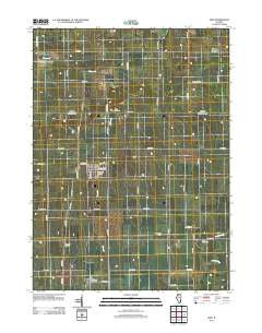 Ohio Illinois Historical topographic map, 1:24000 scale, 7.5 X 7.5 Minute, Year 2012