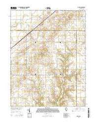 Ohlman Illinois Current topographic map, 1:24000 scale, 7.5 X 7.5 Minute, Year 2015