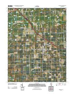 Okawville Illinois Historical topographic map, 1:24000 scale, 7.5 X 7.5 Minute, Year 2012