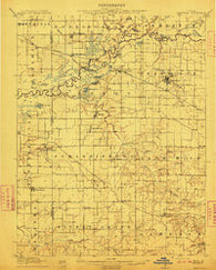 Okawville Illinois Historical topographic map, 1:62500 scale, 15 X 15 Minute, Year 1910