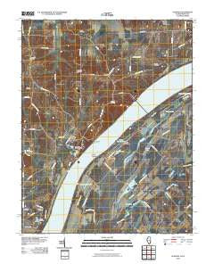 Olmsted Illinois Historical topographic map, 1:24000 scale, 7.5 X 7.5 Minute, Year 2010
