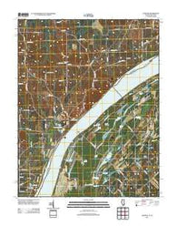 Olmsted Illinois Historical topographic map, 1:24000 scale, 7.5 X 7.5 Minute, Year 2012