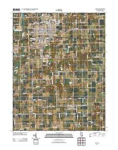 Olney Illinois Historical topographic map, 1:24000 scale, 7.5 X 7.5 Minute, Year 2012