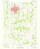 Olney Illinois Historical topographic map, 1:24000 scale, 7.5 X 7.5 Minute, Year 1971