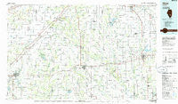 Olney Illinois Historical topographic map, 1:100000 scale, 30 X 60 Minute, Year 1986