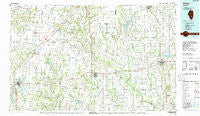 Olney Illinois Historical topographic map, 1:100000 scale, 30 X 60 Minute, Year 1986