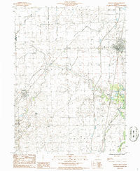 Onarga West Illinois Historical topographic map, 1:24000 scale, 7.5 X 7.5 Minute, Year 1986