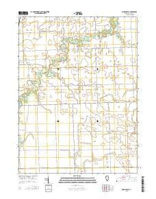 Onarga East Illinois Current topographic map, 1:24000 scale, 7.5 X 7.5 Minute, Year 2015