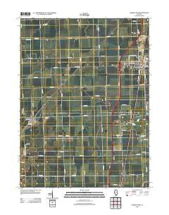 Onarga West Illinois Historical topographic map, 1:24000 scale, 7.5 X 7.5 Minute, Year 2012
