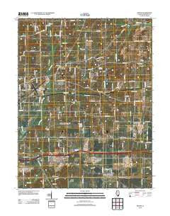 Opdyke Illinois Historical topographic map, 1:24000 scale, 7.5 X 7.5 Minute, Year 2012