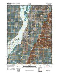 Oquawka Illinois Historical topographic map, 1:24000 scale, 7.5 X 7.5 Minute, Year 2010