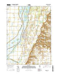 Oquawka Illinois Current topographic map, 1:24000 scale, 7.5 X 7.5 Minute, Year 2015