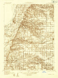 Oquawka Illinois Historical topographic map, 1:48000 scale, 15 X 15 Minute, Year 1934