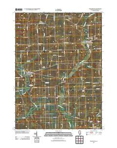 Orangeville Illinois Historical topographic map, 1:24000 scale, 7.5 X 7.5 Minute, Year 2012