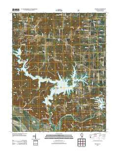 Oraville Illinois Historical topographic map, 1:24000 scale, 7.5 X 7.5 Minute, Year 2012