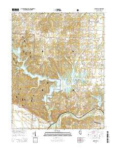 Oraville Illinois Current topographic map, 1:24000 scale, 7.5 X 7.5 Minute, Year 2015