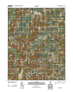 Orchardville Illinois Historical topographic map, 1:24000 scale, 7.5 X 7.5 Minute, Year 2012