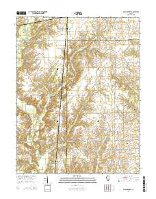 Orchardville Illinois Current topographic map, 1:24000 scale, 7.5 X 7.5 Minute, Year 2015