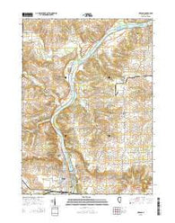 Oregon Illinois Current topographic map, 1:24000 scale, 7.5 X 7.5 Minute, Year 2015