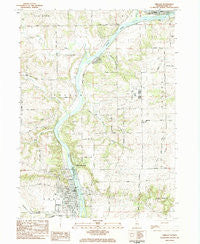 Oregon Illinois Historical topographic map, 1:24000 scale, 7.5 X 7.5 Minute, Year 1983