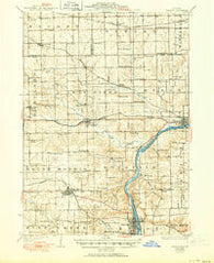 Oregon Illinois Historical topographic map, 1:62500 scale, 15 X 15 Minute, Year 1924