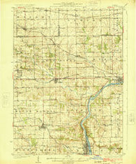 Oregon Illinois Historical topographic map, 1:62500 scale, 15 X 15 Minute, Year 1924
