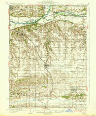 Orion Illinois Historical topographic map, 1:62500 scale, 15 X 15 Minute, Year 1937