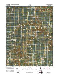 Oskaloosa Illinois Historical topographic map, 1:24000 scale, 7.5 X 7.5 Minute, Year 2012