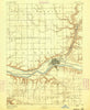 Ottawa Illinois Historical topographic map, 1:62500 scale, 15 X 15 Minute, Year 1892
