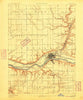Ottawa Illinois Historical topographic map, 1:62500 scale, 15 X 15 Minute, Year 1892