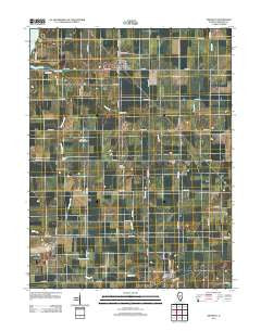 Owaneco Illinois Historical topographic map, 1:24000 scale, 7.5 X 7.5 Minute, Year 2012