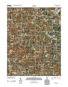Paderborn Illinois Historical topographic map, 1:24000 scale, 7.5 X 7.5 Minute, Year 2012