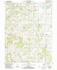 Paderborn Illinois Historical topographic map, 1:24000 scale, 7.5 X 7.5 Minute, Year 1990