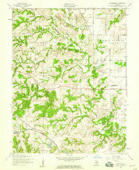 Paderborn Illinois Historical topographic map, 1:24000 scale, 7.5 X 7.5 Minute, Year 1954
